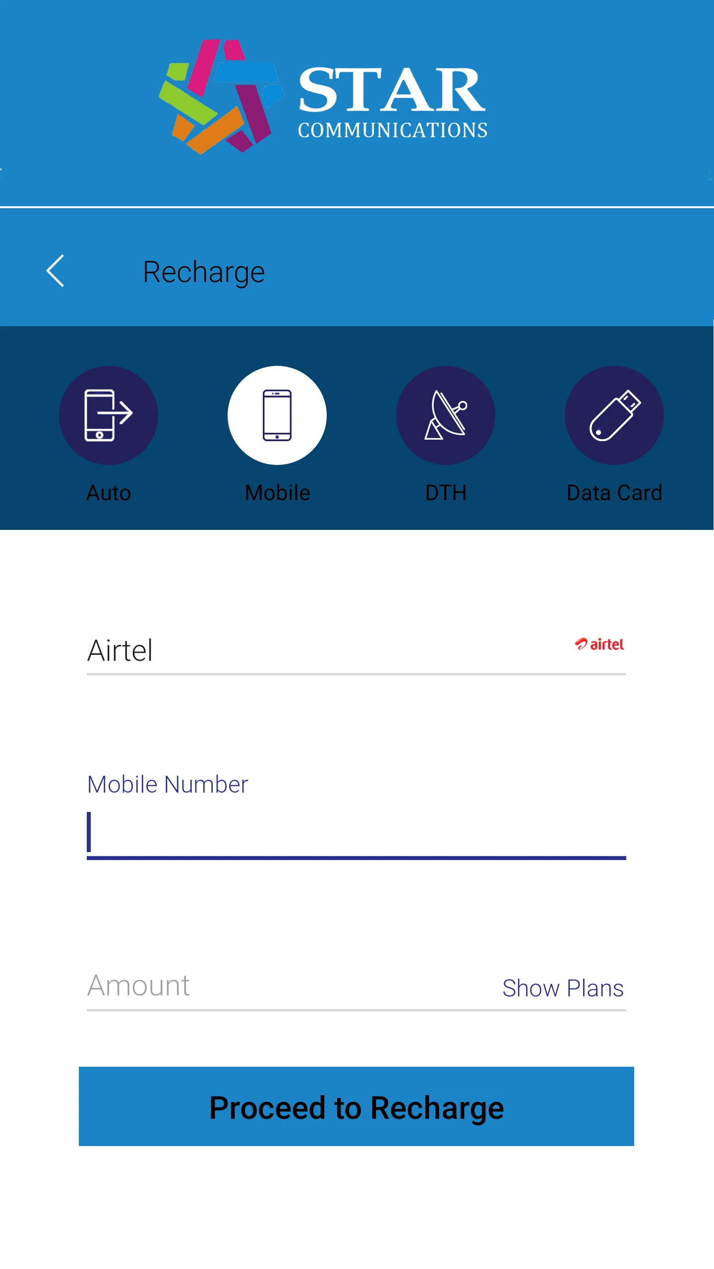 StarEC-Recharge,AEPS,Bills screenshot